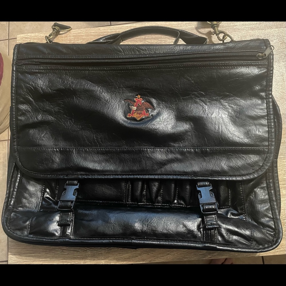 Anheuser-Busch / Budweiser Leather Laptop Bag.  Great condition. Vintage